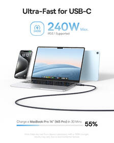Kábel Baseus PicoGo magnetic USB-C/USB-C 1m 240W čierny

 obrázok produktu 6 z 9