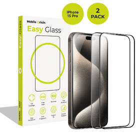 Tvrdené sklo Mobile Origin EasyGlass na Apple iPhone 15 Pro (2 ks) 

 obrázok produktu 8 z 8