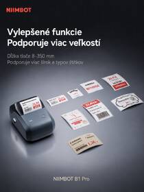Tlačiareň štítkov Niimbot B1 PRO + role štítkov sivá

 obrázok produktu 6 z 9