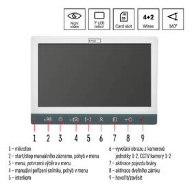 Prídavný monitor EMOS EM-10AHD 7" LCD, prídavný monitor 

 obrázok produktu 6 z 8