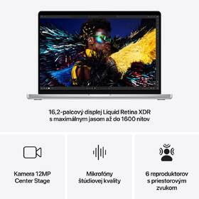 Notebook Apple 16" M4 Max 16× CPU 40× GPU, 48 GB, 1 TB - strieborný SK 

 obrázok produktu 5 z 7