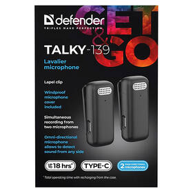 Mikrofón Defender Lavalier TALKY-139 čierny

 obrázok produktu 4 z 5