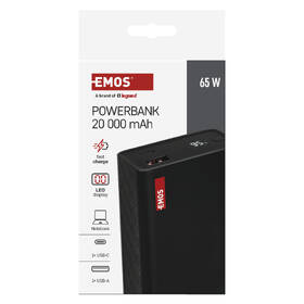 Powerbank EMOS NTBF20, 20000 mAh, 65W čierny

 obrázok produktu 13 z 15