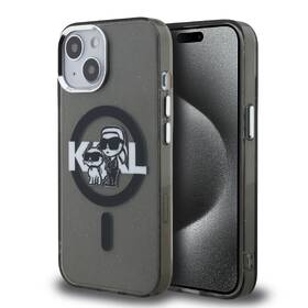 Kryt na mobil Karl Lagerfeld IML Glitter Karl and Choupette Sketch MagSafe na Apple iPhone 15 čierny

 obrázok produktu 3 z 6
