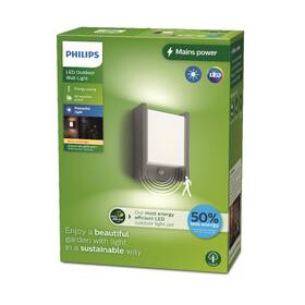 Nástenné svietidlo Philips Arbour, 2700 K, pohybový senzor 

 obrázok produktu 5 z 5