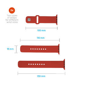 Remienok FIXED Silicone Sporty Strap na Apple Watch 38/40/41mm červený

 obrázok produktu 3 z 4