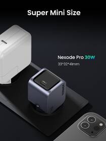 Nabíjačka do siete UGREEN Nexode Pro 30W GaN 1xUSB-C čierna/sivá

 obrázok produktu 6 z 13