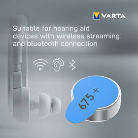 Batéria do načúvacích prístrojov Varta Hearing Aid Battery 675, blistr 6ks 

 obrázok produktu 3 z 5