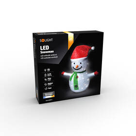 LED dekorácie Solight snehuliak vonkajší 40LED, IP44, 70cm, 3x AA, teplá biela, 

 obrázok produktu 6 z 6
