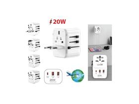 Cestovný adaptér WG univerzálna, GaN, PD 20W biely

 obrázok produktu 5 z 6