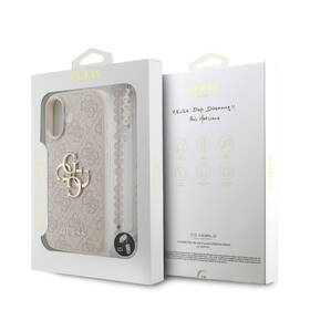 Kryt na mobil Guess PU 4G Metal Logo Strap na Apple iPhone 17 ružový

 obrázok produktu 7 z 7