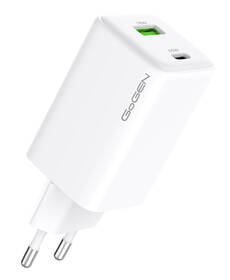Nabíjačka do siete GoGEN ACHPDQ265, 1x USB-C PD 65W + 1x USB-A 18W biela

 obrázok produktu 1 z 1