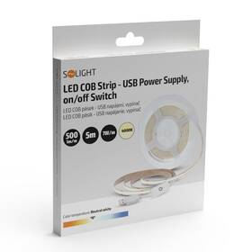 LED pásik Solight WM62-NW, COB pásek, 5m čierny

 obrázok produktu 4 z 4