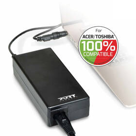 Sieťový adaptér PORT CONNECT Acer/Toshiba 65W (max.90W), 3x Acer/Toshiba plug čierny

 obrázok produktu 1 z 4