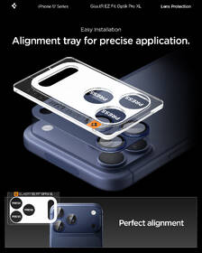 Ochranné sklo šošovky fotoaparátu Spigen tR EZ Fit Optik Pro XL na Apple iPhone 17 Pro Max modré

 obrázok produktu 13 z 15