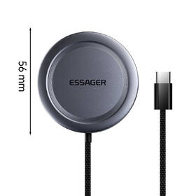 Bezdrôtová nabíjačka Essager magnetická Qi2 15W sivá

 obrázok produktu 2 z 2