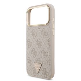 Kryt na mobil Guess 4G Strass Triangle Logo Gold Frame MagSafe na Apple iPhone 18 Pro ružový

 obrázok produktu 3 z 6