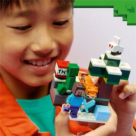 Stavebnica LEGO® Minecraft®  21583 Steve a dobrodružství v tajze 

 obrázok produktu 5 z 9