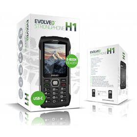 Mobilný telefón Evolveo StrongPhone H1 čierna farba
