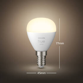 Inteligentná žiarovka Philips Bluetooth, 5,7W, E14, White, 2ks 

 obrázok produktu 3 z 9