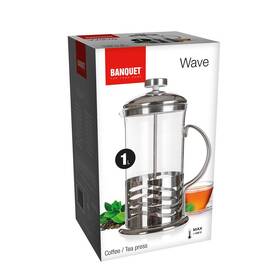 French press BANQUET Wave 1 l 

 obrázok produktu 2 z 2