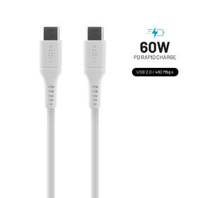 Kábel FIXED Liquid silicone USB-C/USB-C s podporou PD, 60W, 1,2m biely

 obrázok produktu 1 z 7