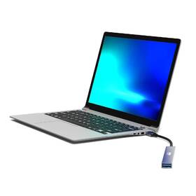 USB Hub PORT CONNECT USB-C, 4× USB + 1× USB-C 100W PD strieborný

 obrázok produktu 5 z 7