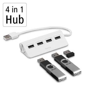 USB Hub Hama 4x USB 2.0 biely

 obrázok produktu 2 z 5