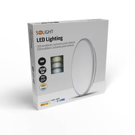 LED stropné svietidlo Solight IP54, 18 W, 1530 lm, 3CCT, 33 cm biele

 obrázok produktu 4 z 4