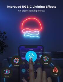 LED pásik Govee Neon 2 MATTER, 3m, RGBIC 

 obrázok produktu 2 z 12