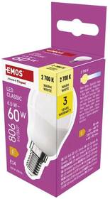 LED žiarovka EMOS Classic Mini Globe, 6,5 W, 806lm, E14, teplá biela 

 obrázok produktu 11 z 13