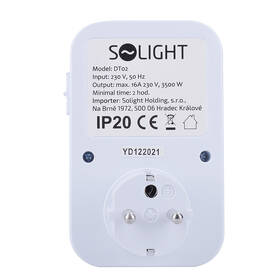 Spínač časový Solight DT02, týždenný s vypínačom 

 obrázok produktu 5 z 7