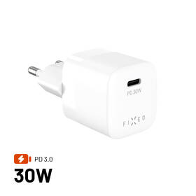 Nabíjačka do siete FIXED Mini GaN, PD 30W, 1xUSB-C biela

 obrázok produktu 1 z 9