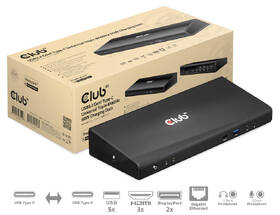 Dokovacia stanica Club3D USB-C (5xUSB/USB-C/3xHDMI/2xDP/Ethernet/Audio), Triple 4K napájací adaptér 

 obrázok produktu 1 z 10