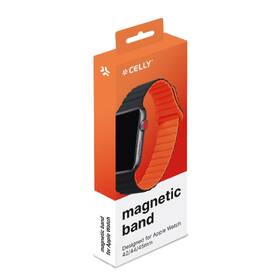 Remienok Celly magnetický na Apple Watch 42/44/45 mm čierny/oranžový

 obrázok produktu 4 z 4