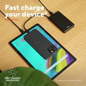 Powerbank Trust Fiera, 10000 mAh, s káblom, 2x USB-C čierna

 obrázok produktu 6 z 11