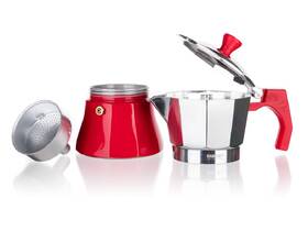 Moka kanvica BANQUET CAMPI Red 

 obrázok produktu 3 z 5