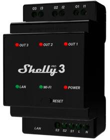 Modul Shelly Pro 3, 3x 16A na DIN lištu, Wi-Fi, LAN 

 obrázok produktu 1 z 3