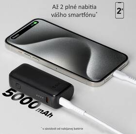 Powerbank SBS NANOTUBE 5000 BLK 

 obrázok produktu 4 z 13