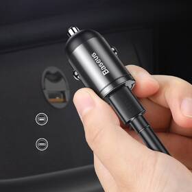 Adaptér do auta Baseus Tiny Star Mini, 1x USB, 30W sivý

 obrázok produktu 6 z 8