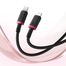 Kábel Baseus Dura USB-C/Lightning, 20W, 1m čierny/červený

 obrázok produktu 6 z 16