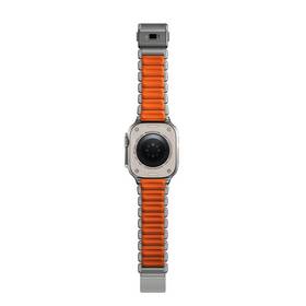 Remienok NOMAD Stratos Titanium FKM na Apple Watch 45/46/49 mm sivý/oranžový

 obrázok produktu 10 z 12