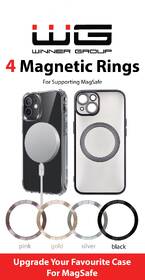 Magnetická nálepka WG MagSafe pre nalepenie na kryt, 4ks 

 obrázok produktu 1 z 1