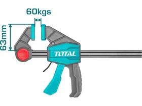 Rýchloupínacia svorka Total tools THT1340603 450mm 

 obrázok produktu 1 z 2