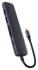 USB Hub Epico 6in1 Aluminium Hub 8K with USB-C čierny

 obrázok produktu 1 z 4