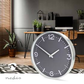 Nástenné hodiny Nedis CLWA3226SS sivé

 obrázok produktu 2 z 3