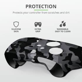 Obal Trust GXT 749K Controller Silicon Skins pre Xbox - black camo 

 obrázok produktu 5 z 8