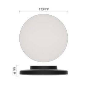 LED stropné svietidlo EMOS Dioni 15W, 28cm, 1725lm, teplá-studená biela čierne

 obrázok produktu 3 z 7