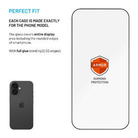 Tvrdené sklo FIXED Armor s Anti-dust aplikátorom a AR vrstvou na Apple iPhone 17 čierne

 obrázok produktu 2 z 11