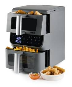 Fritéza teplovzdušná Domo DO550FR, 3,5 + 6,5 l sivá

 obrázok produktu 1 z 18
